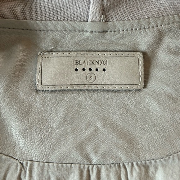 Blank NYC grey asymmetrical zip up jacket - Picture 3 of 7